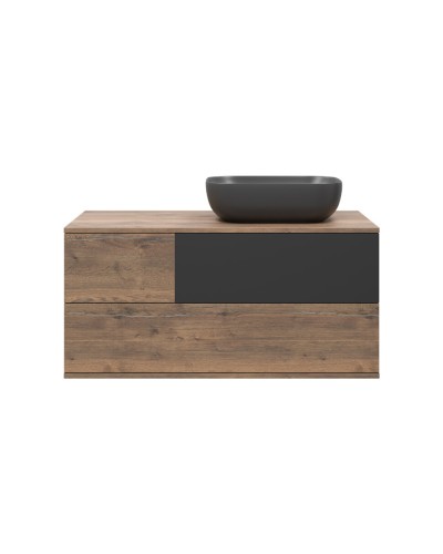 Коломбо -100 Тумба подвесная 2 ящ. с отталк. прав. ДСП (Дуб Галифакс)