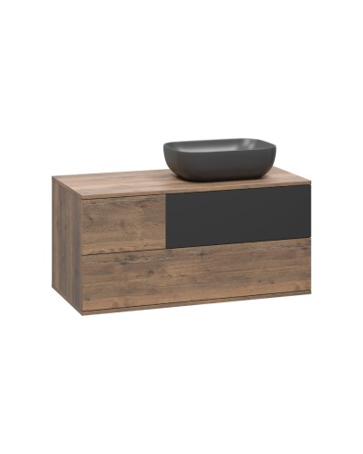 Коломбо -100 Тумба подвесная 2 ящ. с отталк. прав. ДСП (Дуб Галифакс)