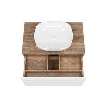 DAKOTA -100 Тумба подвесная 2 ящ. (ДСП (Дуб Гал/ Белый)