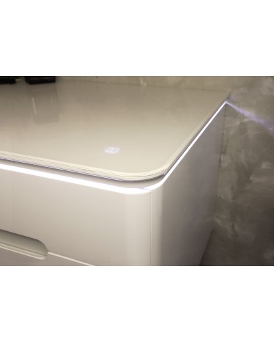 Тумба под раковину Jorno Shine 90 Shi.01.90/P/W подвесная Белый глянец