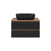 DAKOTA - 70 Тумба подвесная 2 ящ. (ДСП (Дуб Гал. Черный кварц)