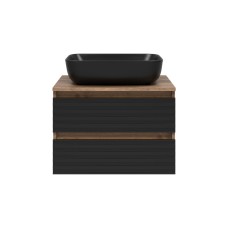 DAKOTA - 60 Тумба подвесная 2 ящ. (ДСП (Дуб Гал. Черный кварц)