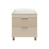 ENFIDA - 70 Тумба напольная 2 ящ. бежевая мат. эмаль (Энфида)