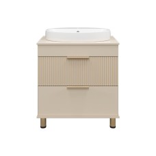 ENFIDA - 70 Тумба напольная 2 ящ. бежевая мат. эмаль (Энфида)