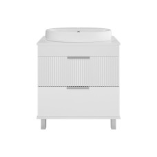 ENFIDA - 70 Тумба напольная 2 ящ. белая мат. эмаль (Энфида)