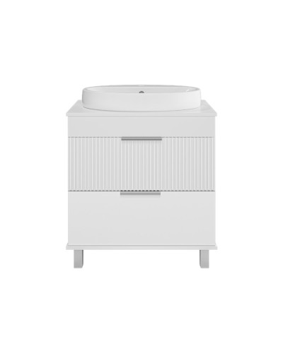 ENFIDA - 70 Тумба напольная 2 ящ. белая мат. эмаль (Энфида)