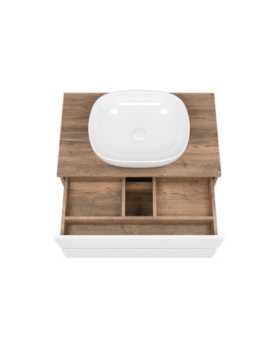 DAKOTA - 70 Тумба подвесная 2 ящ. (ДСП (Дуб Гал/ Белый)