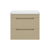 ARIANA - 60 Тумба подвесная с 2 ящ. капучино (эмаль)