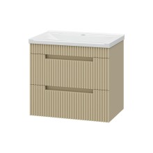 ARIANA - 60 Тумба подвесная с 2 ящ. капучино (эмаль)