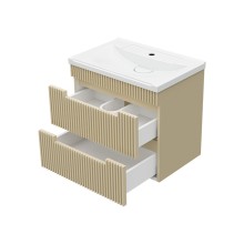 ARIANA - 60 Тумба подвесная с 2 ящ. капучино (эмаль)