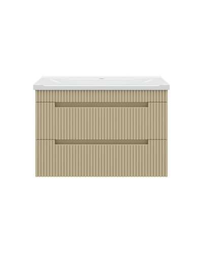 ARIANA - 80 Тумба подвесная с 2 ящ. капучино (эмаль)