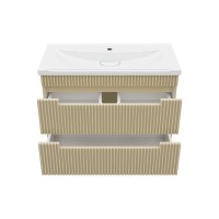 ARIANA - 80 Тумба подвесная с 2 ящ. капучино (эмаль)