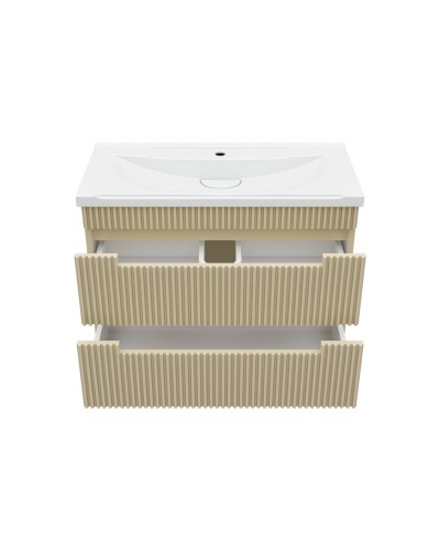 ARIANA - 80 Тумба подвесная с 2 ящ. капучино (эмаль)