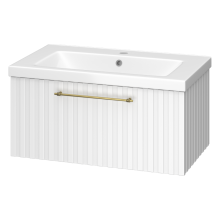 ALICANTE - 80 Тумба подвесная с 1 ящ. белый