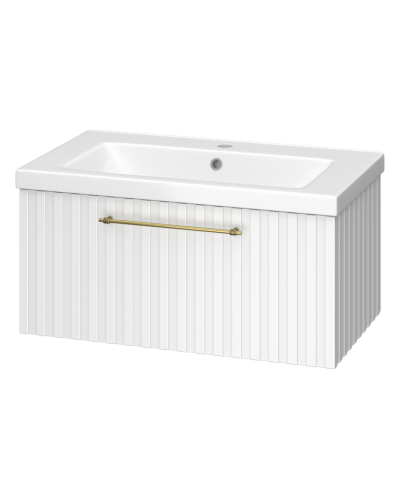 ALICANTE - 80 Тумба подвесная с 1 ящ. белый