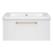 ALICANTE - 80 Тумба подвесная с 1 ящ. белый