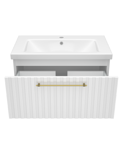 ALICANTE - 80 Тумба подвесная с 1 ящ. белый