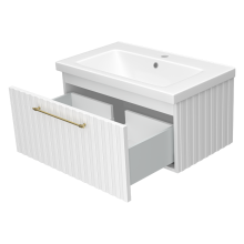 ALICANTE - 80 Тумба подвесная с 1 ящ. белый