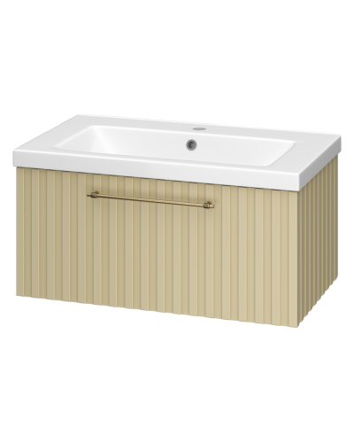 ALICANTE - 80 Тумба подвесная с 1 ящ. капучино