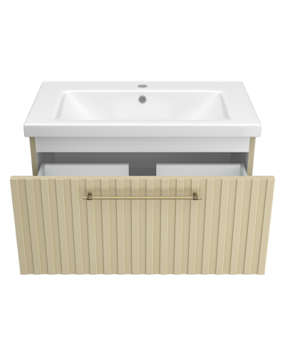 ALICANTE - 80 Тумба подвесная с 1 ящ. капучино