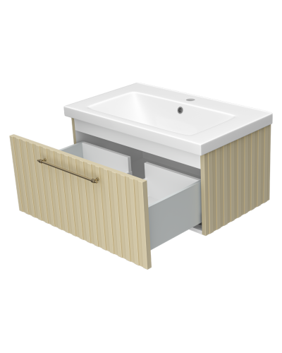 ALICANTE - 80 Тумба подвесная с 1 ящ. капучино