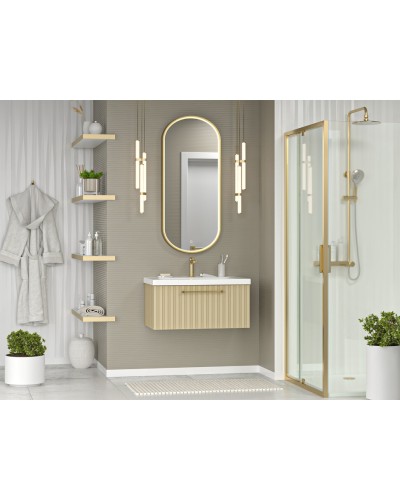 ALICANTE - 80 Тумба подвесная с 1 ящ. капучино