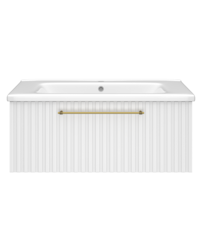 ALICANTE - 90 Тумба подвесная с 1 ящ. белый