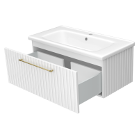 ALICANTE - 90 Тумба подвесная с 1 ящ. белый