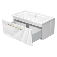 ALICANTE - 90 Тумба подвесная с 1 ящ. белый