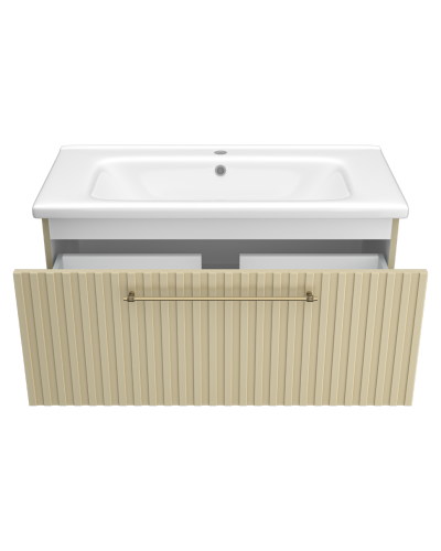 ALICANTE - 90 Тумба подвесная с 1 ящ. капучино