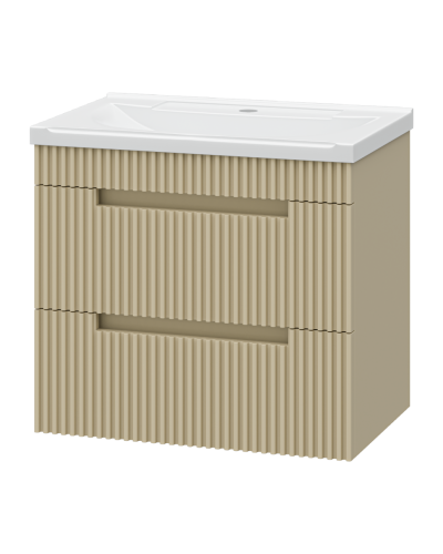 ARIANA - 60 Тумба подвесная с 2 ящ. капучино (эмаль)