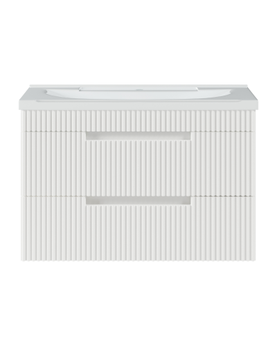 ARIANA - 80 Тумба подвесная с 2 ящ. белая (эмаль)