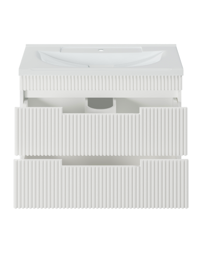 ARIANA - 80 Тумба подвесная с 2 ящ. белая (эмаль)