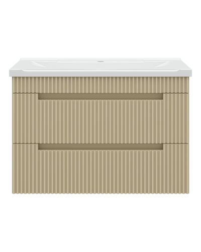 ARIANA - 80 Тумба подвесная с 2 ящ. капучино (эмаль)