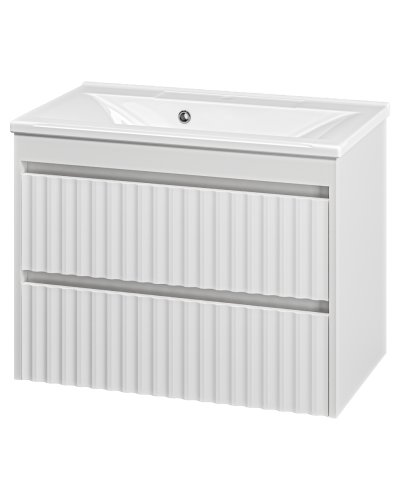 BALATON - 75 Тумба подвесная с 2 ящ., белый