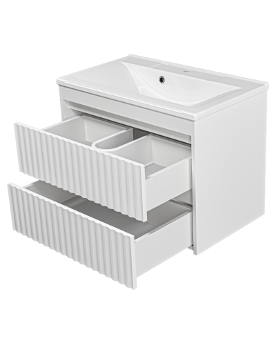 BALATON - 75 Тумба подвесная с 2 ящ., белый