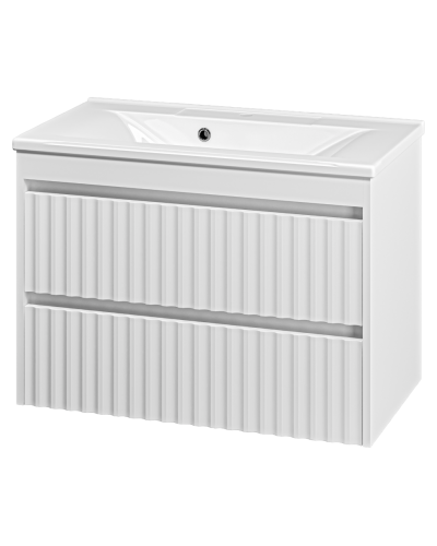 BALATON - 80 Тумба подвесная с 2 ящ., белый