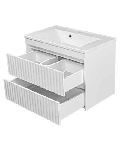 BALATON - 80 Тумба подвесная с 2 ящ., белый