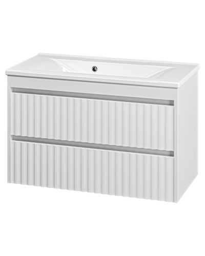 BALATON - 90 Тумба подвесная с 2 ящ., белый