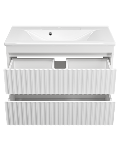 BALATON - 90 Тумба подвесная с 2 ящ., белый