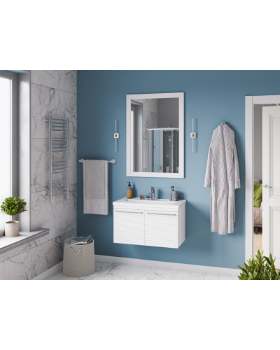 CATANIA - 80 Тумба подвесная белая (эмаль)