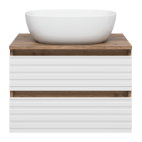 DAKOTA - 60 Тумба подвесная 2 ящ. (ДСП (Дуб Гал/ Белый)