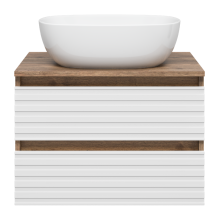 DAKOTA - 60 Тумба подвесная 2 ящ. (ДСП (Дуб Гал/ Белый)