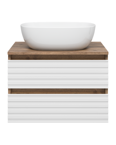 DAKOTA - 60 Тумба подвесная 2 ящ. (ДСП (Дуб Гал/ Белый)