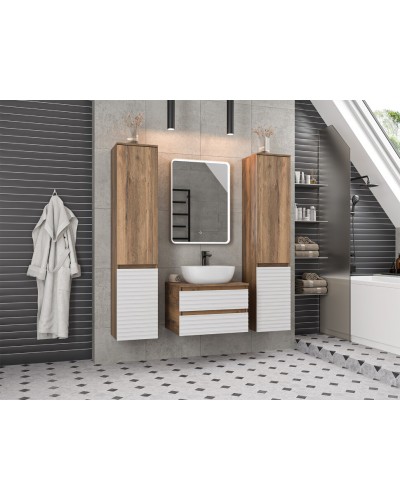 DAKOTA - 60 Тумба подвесная 2 ящ. (ДСП (Дуб Гал/ Белый)