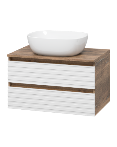 DAKOTA - 70 Тумба подвесная 2 ящ. (ДСП (Дуб Гал/ Белый)