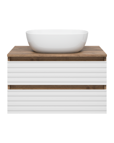 DAKOTA - 70 Тумба подвесная 2 ящ. (ДСП (Дуб Гал/ Белый)