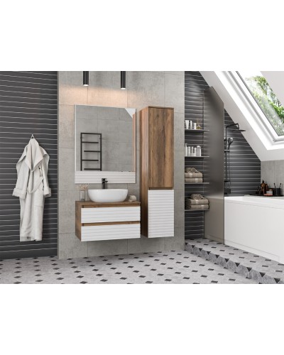 DAKOTA - 70 Тумба подвесная 2 ящ. (ДСП (Дуб Гал/ Белый)