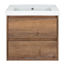 Dallas - 60 Тумба подвесная 2 ящ. ДСП (Дуб Галифакс)