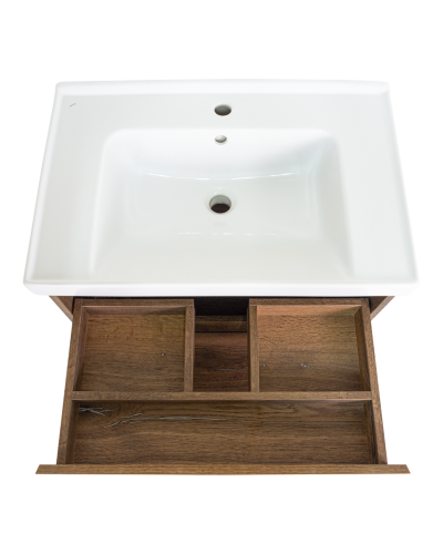 Dallas - 60 Тумба подвесная 2 ящ. ДСП (Дуб Галифакс)